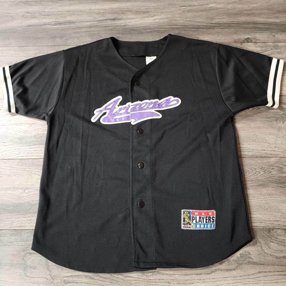 Arizona Diamondbacks Blank Baseball Jersey Adult XL Black Purple Sport Attack